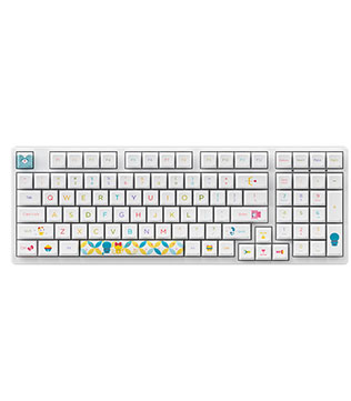 AKKO Doraemon Rainbow 3098B Multi Modes Mechanical Gaming Keyboard (White)