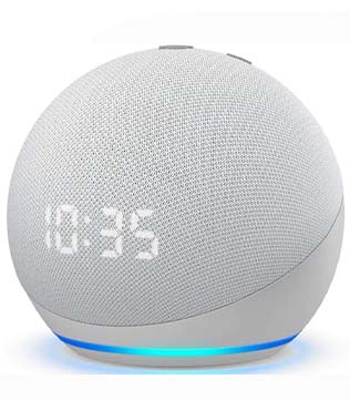 Amazon Echo Dot (4th Gen 2020 Release) With Clock Next Generation Smart Speaker (Any Color)