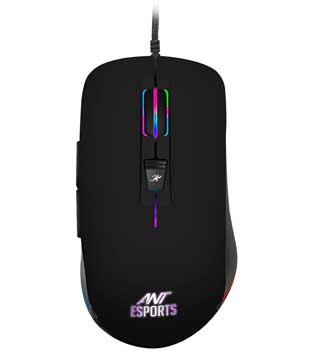 Ant Esports GM100 RGB Wired Gaming Mouse (Black)