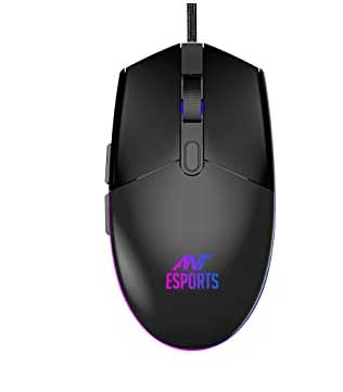 Ant Esports GM60 Wired Gaming Mouse (Black)