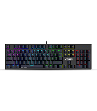 Ant Esports MK3400 Pro V3 Mechanical Gaming Keyboard (Black And Blue Switches)