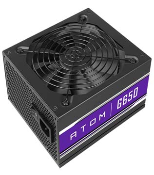 Atom 650 Watt Power Supply Gold