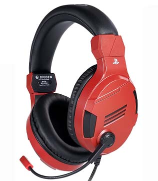 Bigben Red Stereo Gaming Headset (PS5, PS4, Xbox Series, Xbox One, Nintendo Switch, PC)