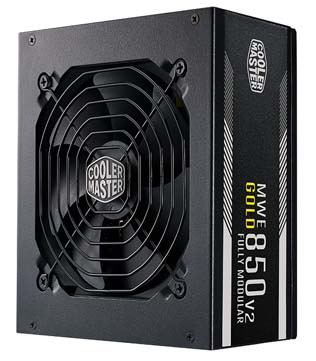 Cooler Master 850 Watt Fully Modular Power Supply Gold
