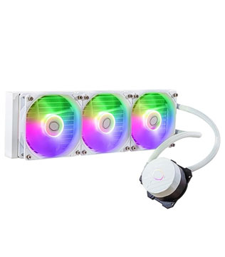 Cooler Master ML360L 360mm AIO Core ARGB CPU Liquid Cooler (White)