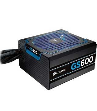 Corsair Gaming Series GS600 80 PLUS 600 Watt Power Supply
