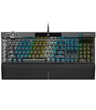 Corsair K100 RGB Optical-Mechanical Gaming Keyboard with OPX RGB Key switches (Black)