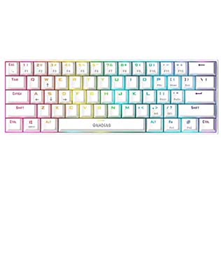 Gamdias Hermes E3 White Mechanical Gaming Keyboard Blue Switch With RGB Backlight