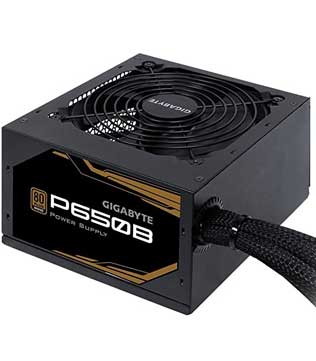 Gigabyte 650 Watt 80 Plus Bronze Power Supply