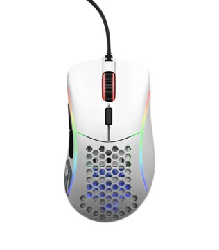 Glorious Model D Minus RGB Wired Gaming Mouse (White)