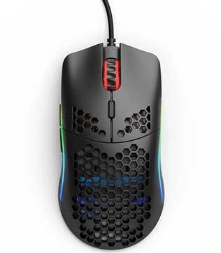 Glorious Model O Minus Ambidextrous Wired Gaming Mouse (Matte Black)