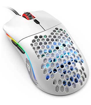 Glorious Model O Minus Ambidextrous Wired Gaming Mouse (Matte White)