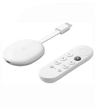 Google Chromecast with 4K TV Media Streaming Device