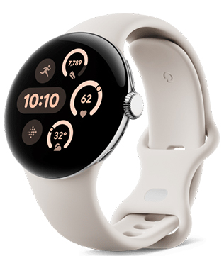 Google Pixel Watch 3 45mm Polished Silver WiFi Only (Any Color)