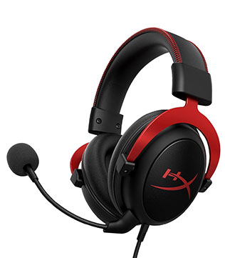 HyperX Cloud II Gaming Over Ear Wired Headset for Pc, Ps5/Ps4 With USB Audio Control Box (Red)