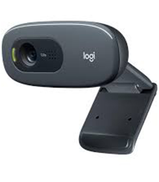 Logitech C270 HD Webcam (Black)