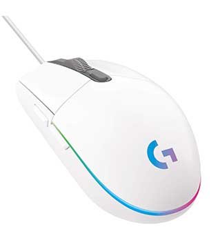Logitech G102 Lightsync RGB Gaming Mouse (White)