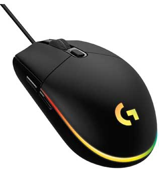 Logitech G203 Lightsync RGB Wired Gaming Mouse (Black)