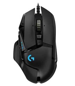 Logitech G502 HERO RGB Ergonomic Wired Gaming Mouse