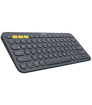 Logitech K380 Wireless Multi-Device Bluetooth Keyboard for Windows, Apple iOS (Black)
