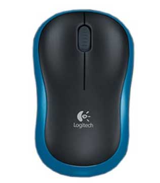 Logitech M185 Blue Wireless Mouse