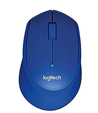 Logitech M331 Silent Plus Wireless Mouse Blue