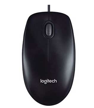 Logitech M90 Black Ambidextrous Wired Mouse