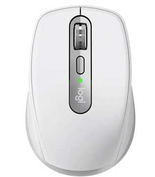 Logitech MX Anywhere 3 For Mac Ambidextrous Wireless Mouse (Pale Gray)