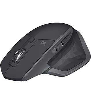 Logitech MX Master 2S Ergonomic Wireless Gaming Mouse (Black)