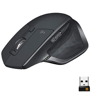 Logitech MX Master 2S Ergonomic Wireless Gaming Mouse (Graphite)