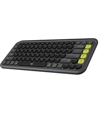 Logitech POP Keys Wireless Mechanical Keyboard Graphite & Green