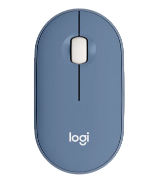 Logitech Pebble M350 Wireless Mouse (Blue Grey)