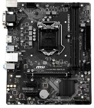 MSI H310M DDR4 PRO-VDH Plus Motherboard