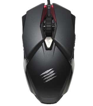 MadCatz BAT 6+ Ambidextrous Wired Optical Gaming Mouse (Black)