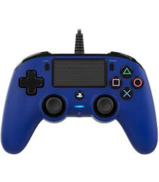 Nacon Blue Wired Compact Controller PS4 (Compatible with PC) (Pre-owned)