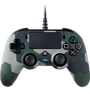 Nacon Green Camouflage Wired Compact Controller PS4 (Compatible with PC)