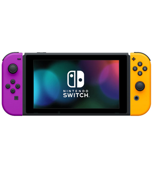 Nintendo Switch Console 32GB Neon Orange and Neon Purple Joy Con