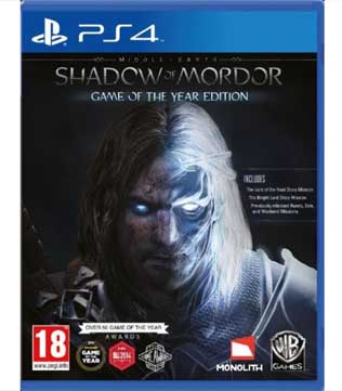 Middle Earth Shadow of Mordor Game of the Year Edition PS4