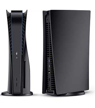 PS5 Console Covers, Midnight Black
