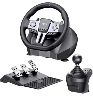 PXN V9 Gen2 Racing Wheel with Clutch & Shifter (PS4, PS3, PC, Xbox One)