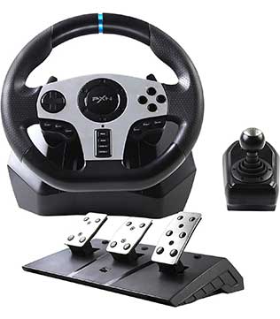 PXN V9 Racing Wheel with Clutch & Shifter (PS4, PS3, PC, Nintendo Switch, Xbox One)