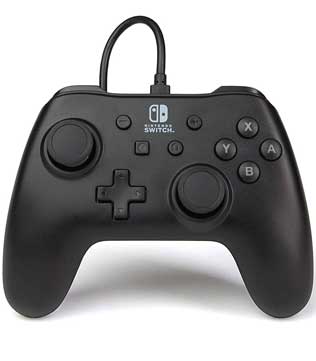 PowerA Wired Gaming Controller for Nintendo Switch, Black (Officially Licensed)