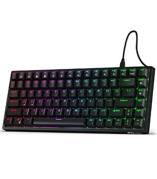 RK ROYAL KLUDGE RK84 Wired RGB 75% Mechanical Keyboard (Black)
