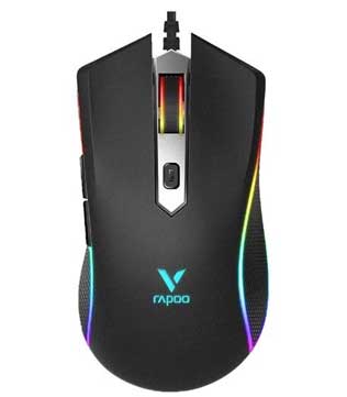Rapoo V280 Optical Wired Gaming Mouse (Black)