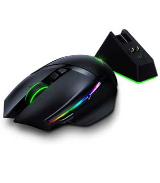 Razer Basilisk Ultimate Wireless Gaming Mouse With Charging Dock (Black)
