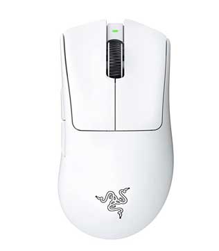 Razer DeathAdder V3 Pro Ergonomic Wireless Gaming Mouse (White)