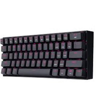 Redragon K630 60% Wired Mechanical Keyboard Pink LED (Black)