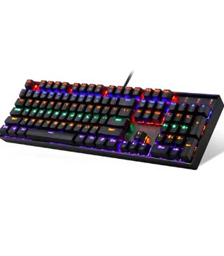 Redragon Vara K551 Rainbow Mechanical Keyboard Wired USB Gaming Keyboard (Black)