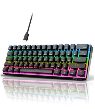 Royal Kludge RK61 Wired Black Keyboard