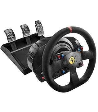 Thrustmaster T300 Ferrari Integral Alcantara Edition Racing Wheel and Pedal (PS4, PS3, PC)